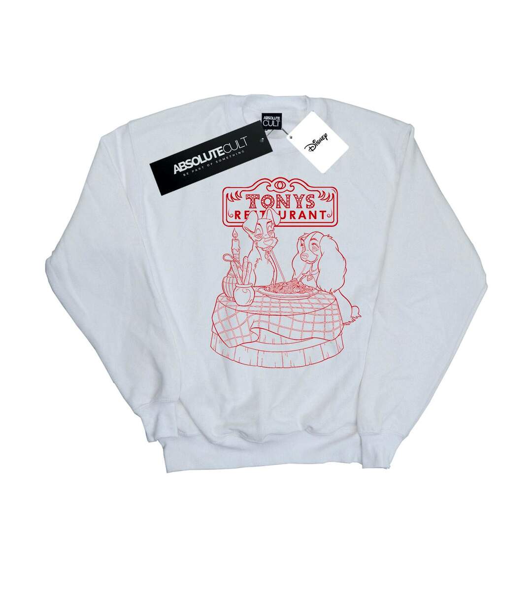Disney - Sweat LADY AND THE TRAMP THAT'S AMORE - Femme (Blanc) - UTBI13936-1