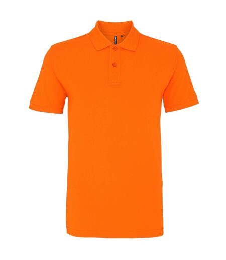 Asquith & Fox Mens Plain Short Sleeve Polo Shirt (Orange)