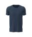 Mens active sports tee navy Stedman-1