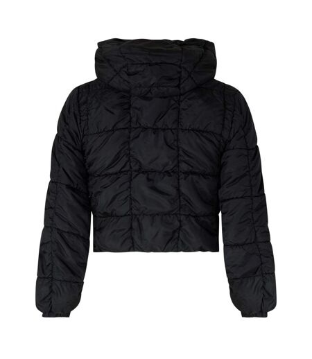 Womens/ladies Short Hooded Puffer Jacket Caviar Diesel