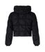 Womens/ladies Short Hooded Puffer Jacket Caviar Diesel-2