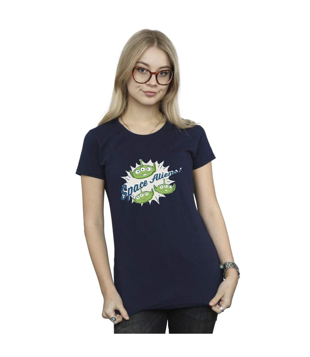 Disney T-shirt en coton Femmes/Ladies Toy Story Aliens (Bleu marine) - UTBI44291-2