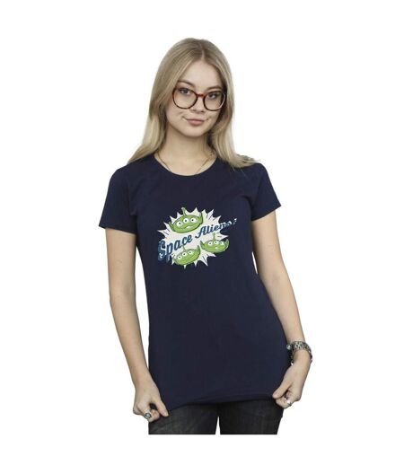 Disney T-shirt en coton Femmes/Ladies Toy Story Aliens (Bleu marine) - UTBI44291