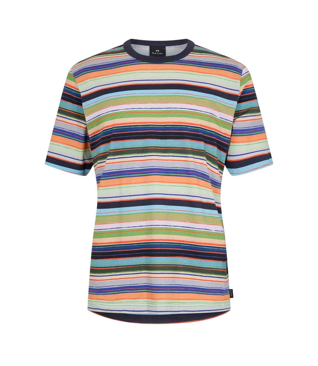 Mens Multi Stripe Cotton Regular T-shirt Multicoloured Paul Smith-2