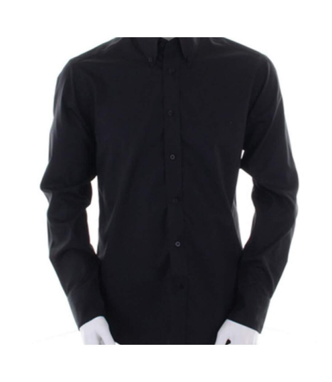 Chemise à manches longues homme noir Kustom Kit