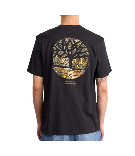 T-Shirt noir homme timberland illustrated