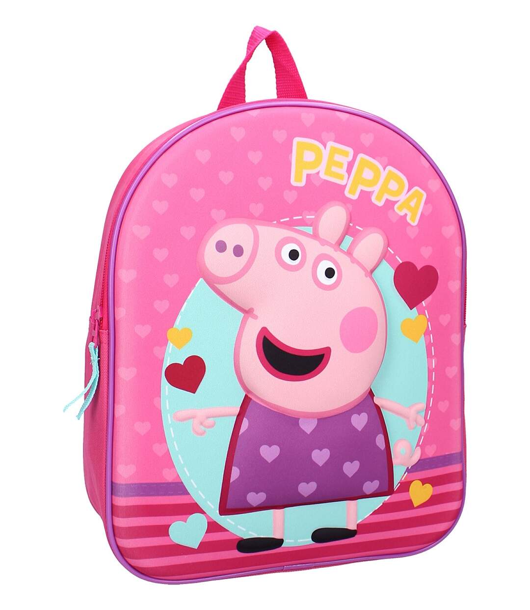 Sac à Dos (Bagages, Sacs, cartables, Trousses,Parapluie.) PEPPA PIG Fantaisie Sac à Dos 3D 007-1670 32x26x11cm-1