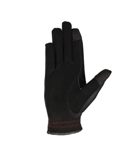 Unisex Adult Logo Riding Gloves Black HYCONIC