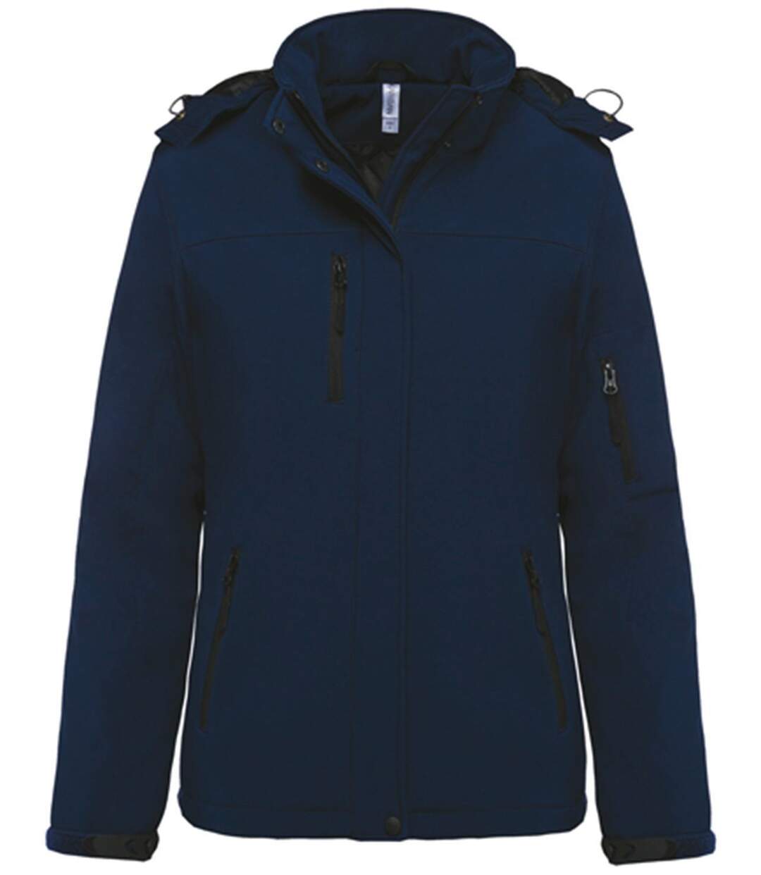 Parka softshell matelassée à capuche - K651 - femme - bleu marine-2