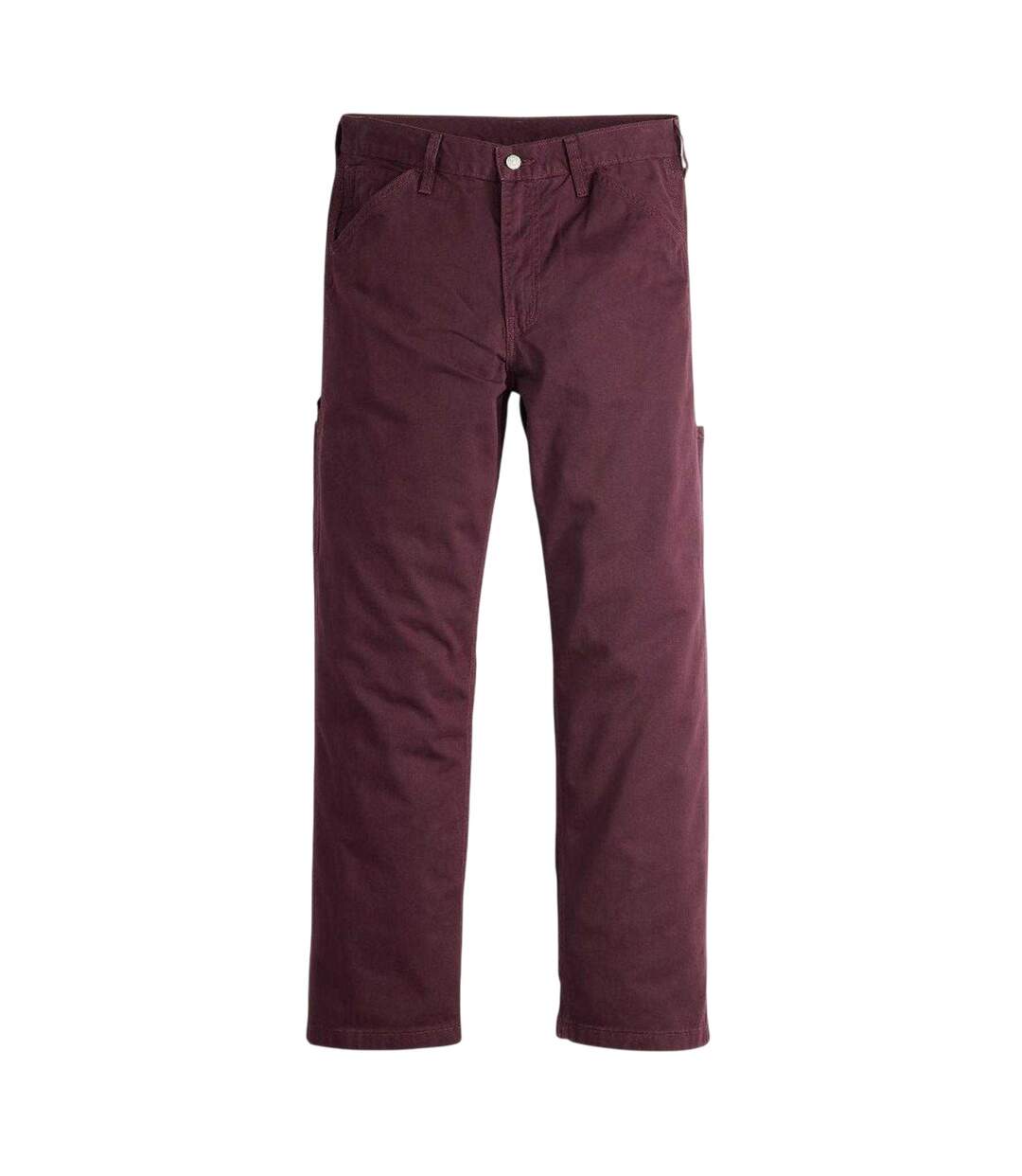 Mens Denim Carpenter Mid Rise Jeans Deep Burgundy Levis-2