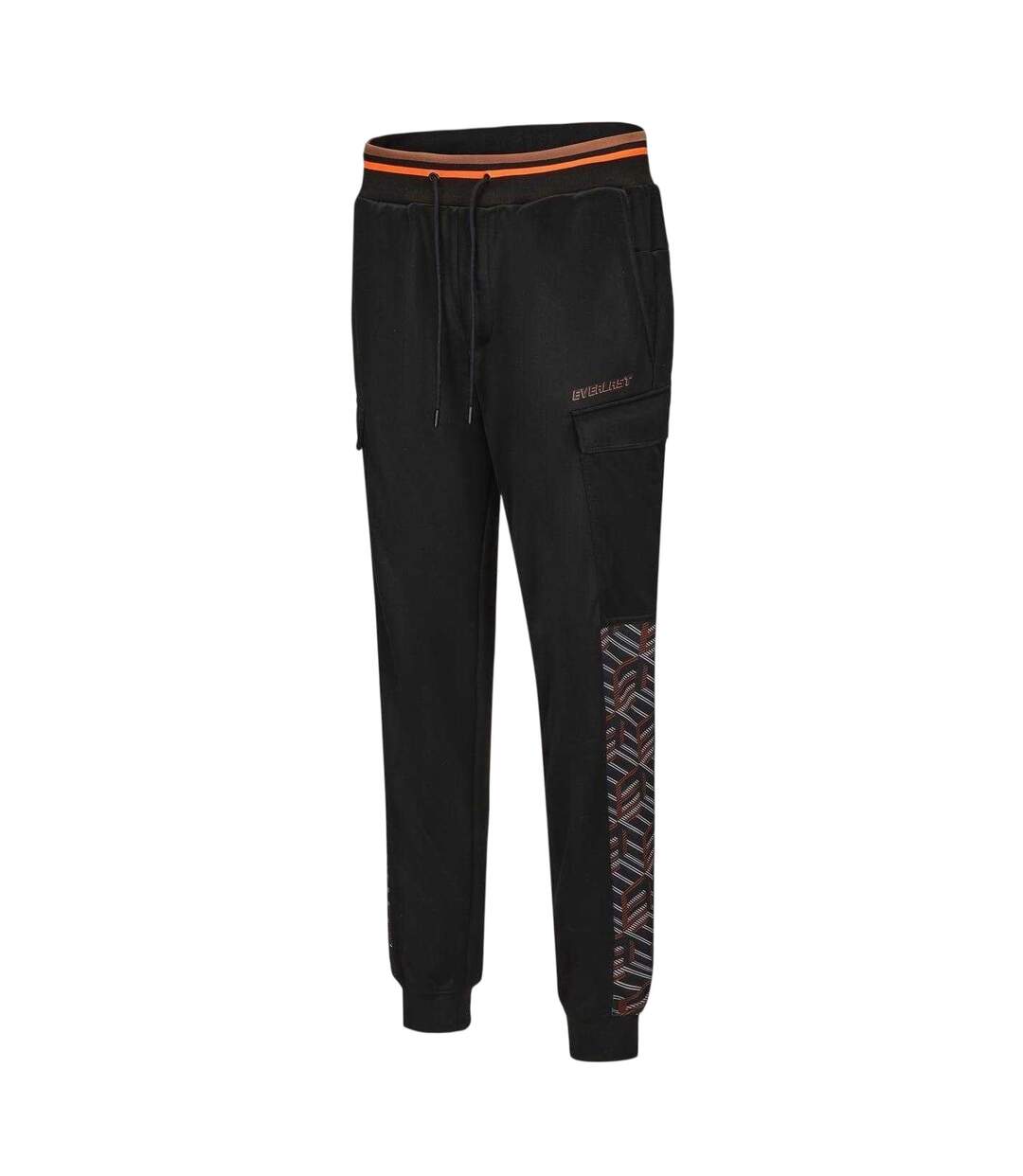Pantalon De Jogging Motif/style Géométrique Homme Noir Everlast-4