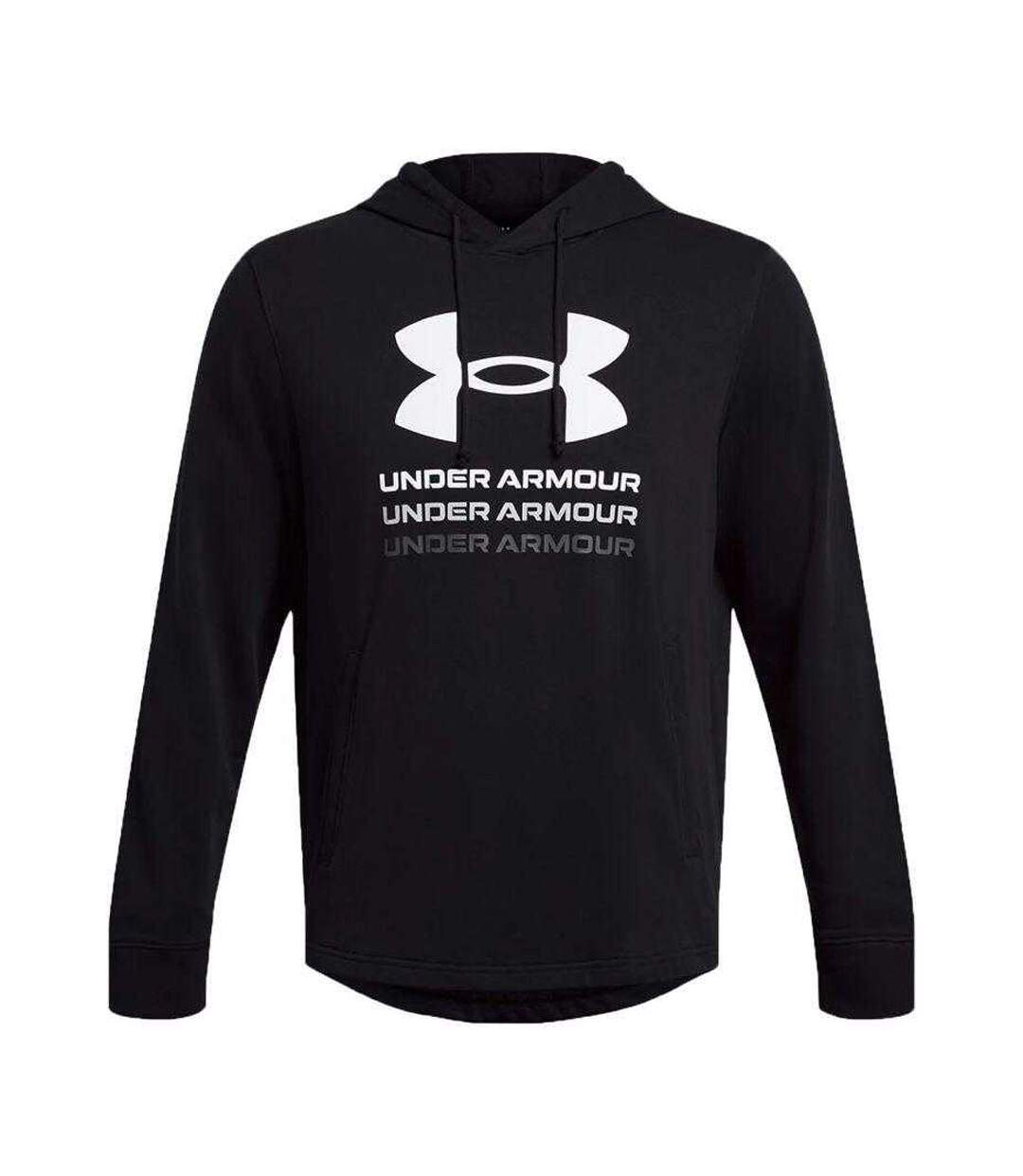 Sweat À Capuche Style Graphique Rival Homme Noir Under Armour-2