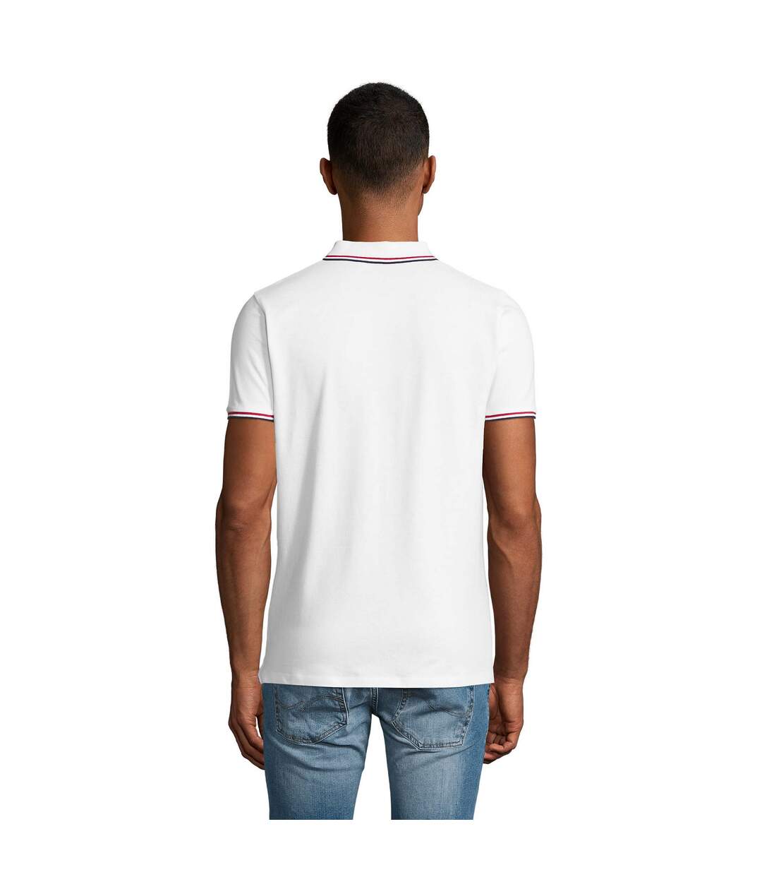 Polo Prestige Homme Blanc SOLS-3
