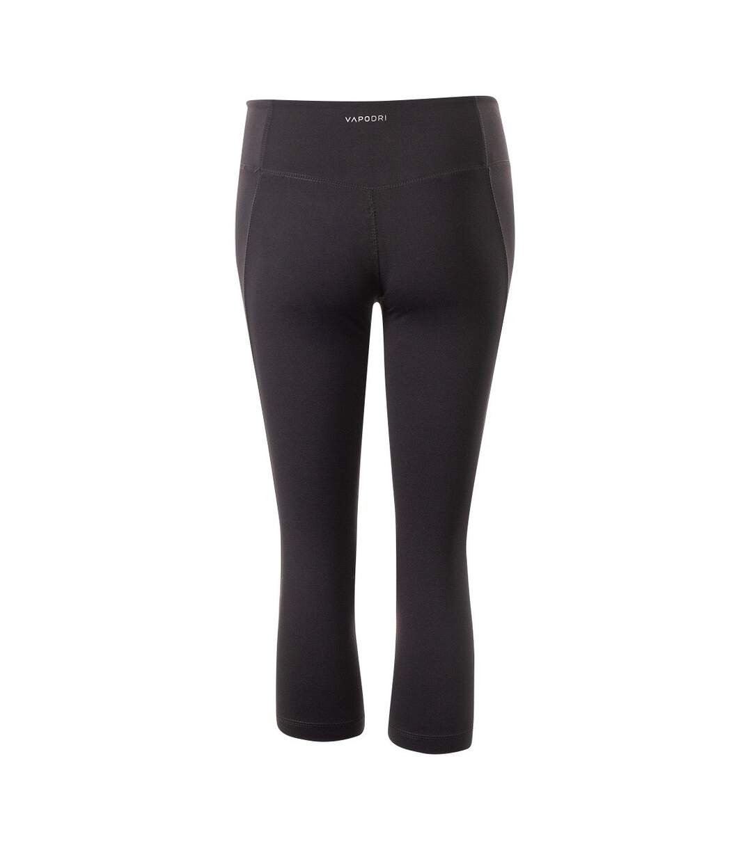 Womens/ladies Vapodri Capri Leggings Jet Black Canterbury-2