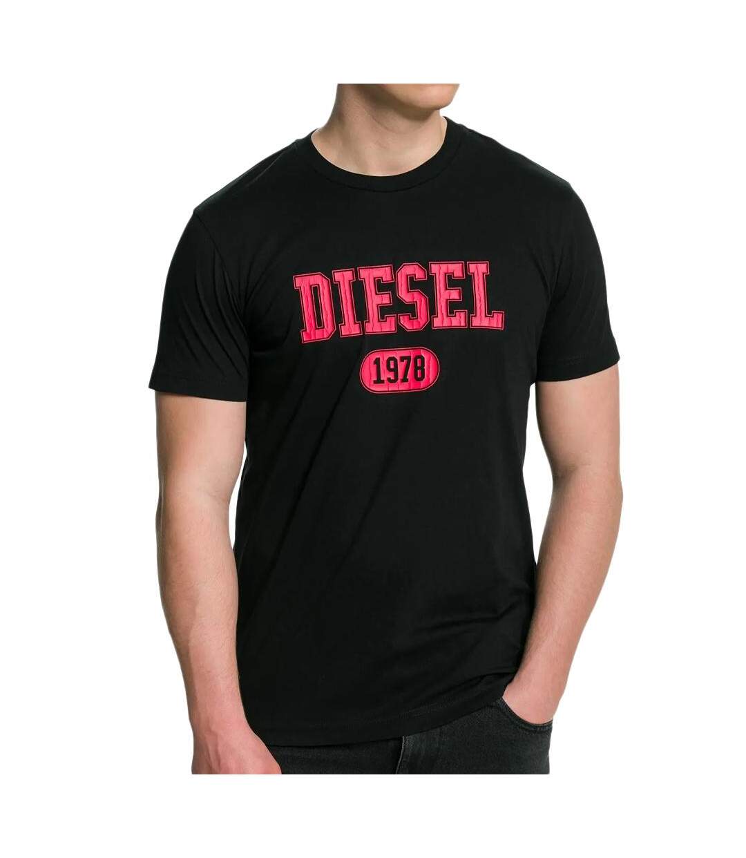 T-shirt Noir Homme Diesel Diegor - S