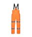 Mens rain hi-vis safety bib and brace trouser orange Portwest-1