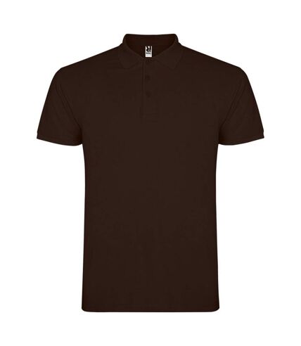 Roly Mens Star Short-Sleeved Polo Shirt (Chocolate) - UTPF4346