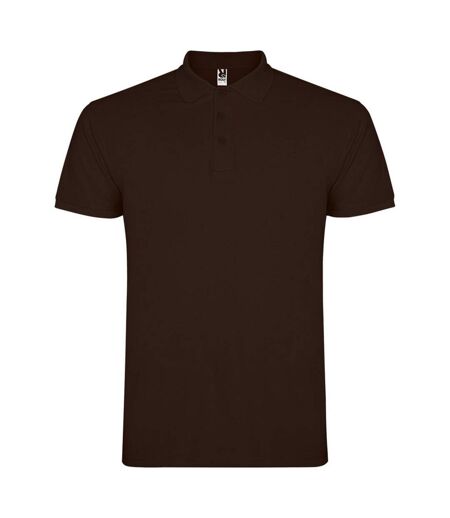 Roly Mens Star Short-Sleeved Polo Shirt (Chocolate) - UTPF4346