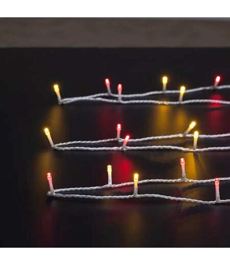 Guirlande de Noël Lumineuse Timer 20m Blanc Chaud & Rouge