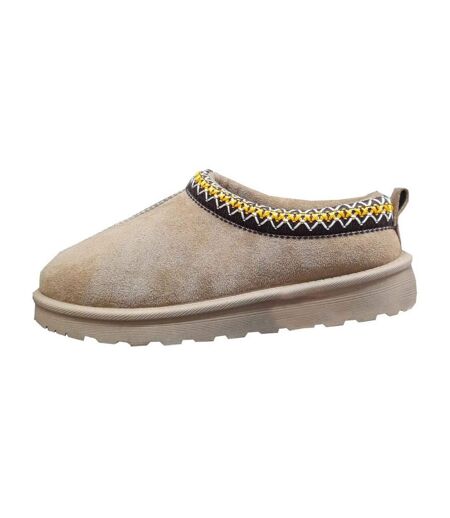 Chaussons Mules Dana Femme Beige Cipriata