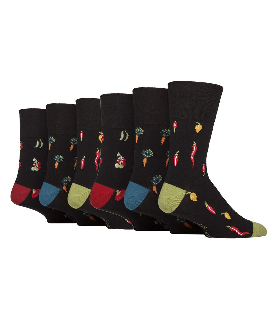 6 Pairs Soft Top Non Elastic Diabetic Socks For Men-1