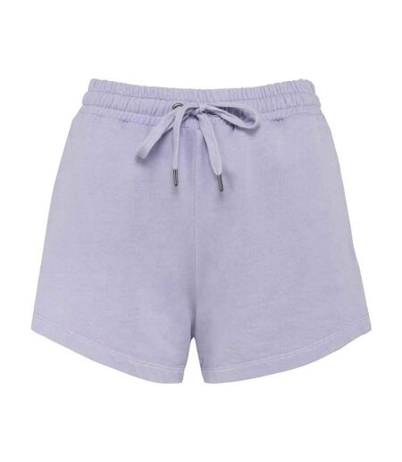 Womens/ladies french terry shorts washed parma Native Spirit