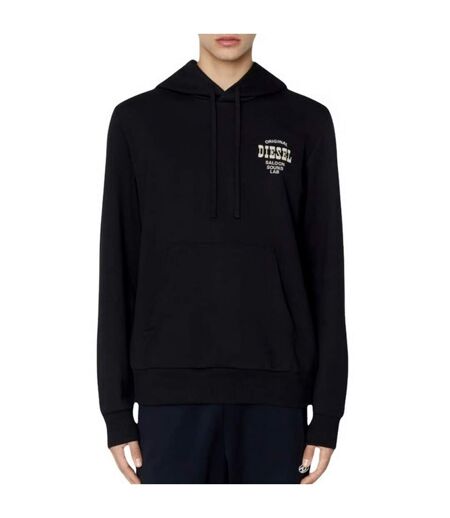 Sweat À Capuche Motif/style Logo Saloon Homme Noir Diesel
