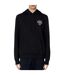 Sweat À Capuche Motif/style Logo Saloon Homme Noir Diesel-1