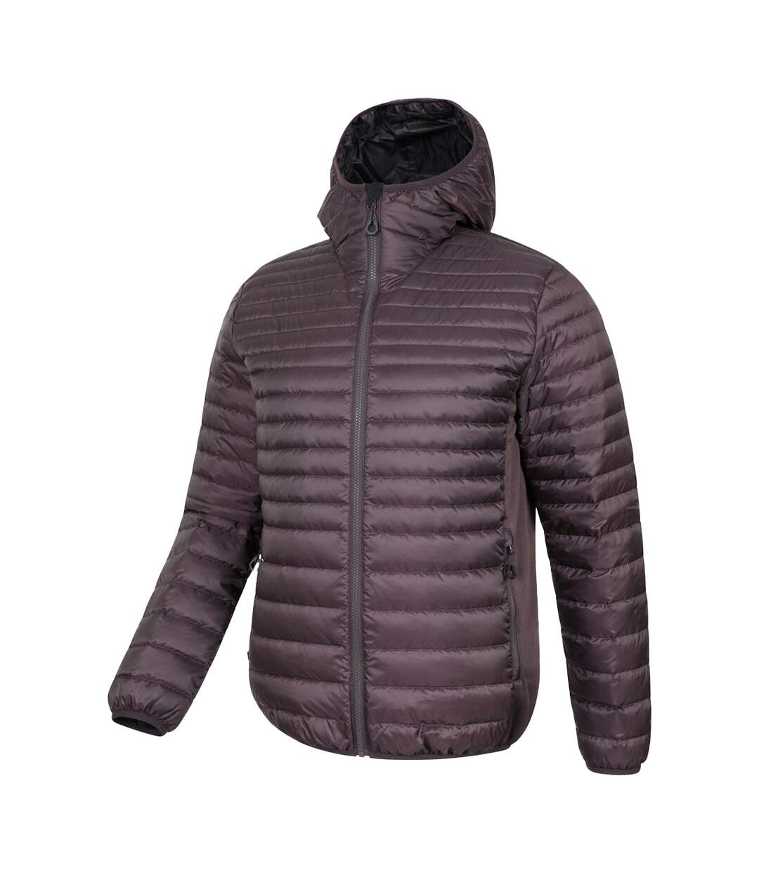 Veste À Capuche Hybrid Extreme Homme Marron Foncé Mountain Warehouse-4