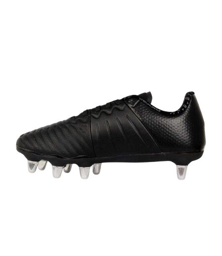 Mens Power Sg Leather Rugby Boots Black White KooGa
