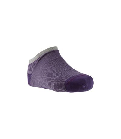 LABONAL Socquettes Femme RAYURES BRILLANTES Violet