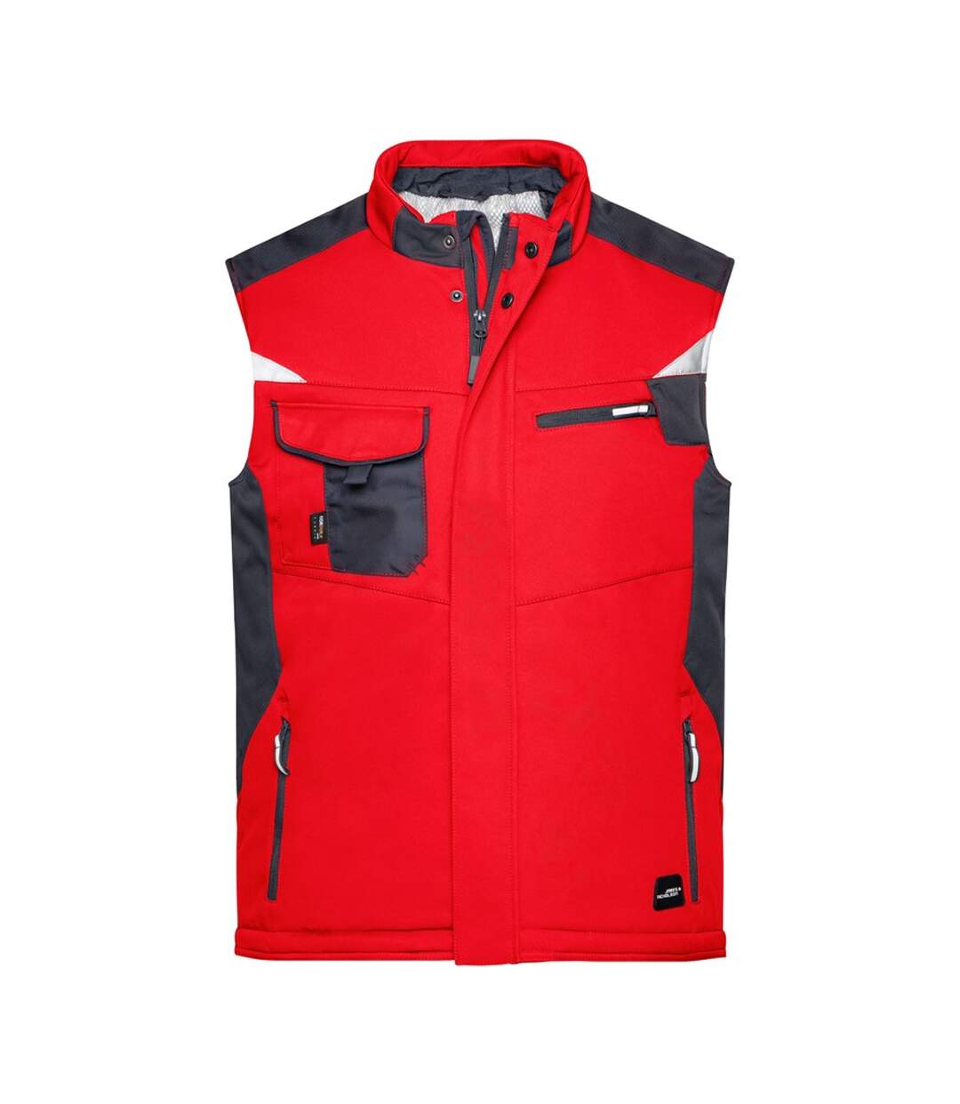 Veste Sans Manches Adulte Rouge Noir James And Nicholson-1