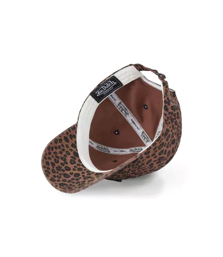Casquette dad cap adulte en twill avec motif Leopard Vondutch