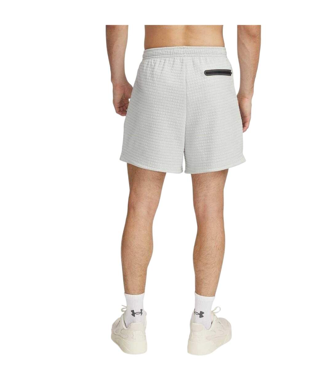 Mens Grid Sweat Shorts Green Under Armour-3