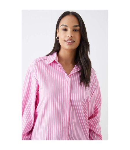 Dorothy Perkins Womens/Ladies Striped Shirt (Pink)