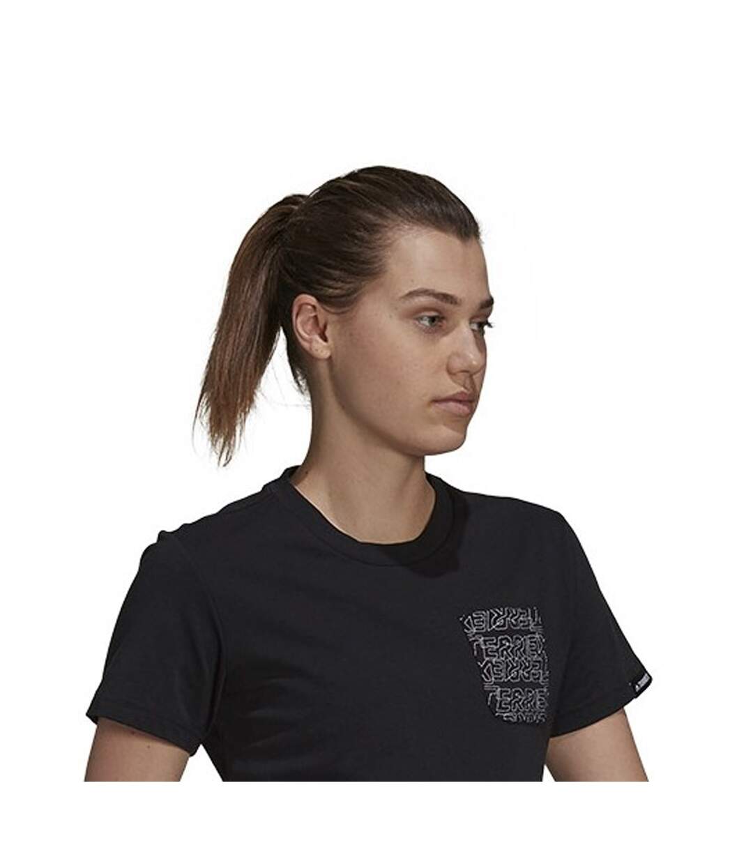 T-shirt Femme Noir Adidas-4