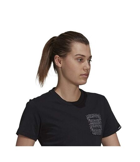 T-shirt Femme Noir Adidas