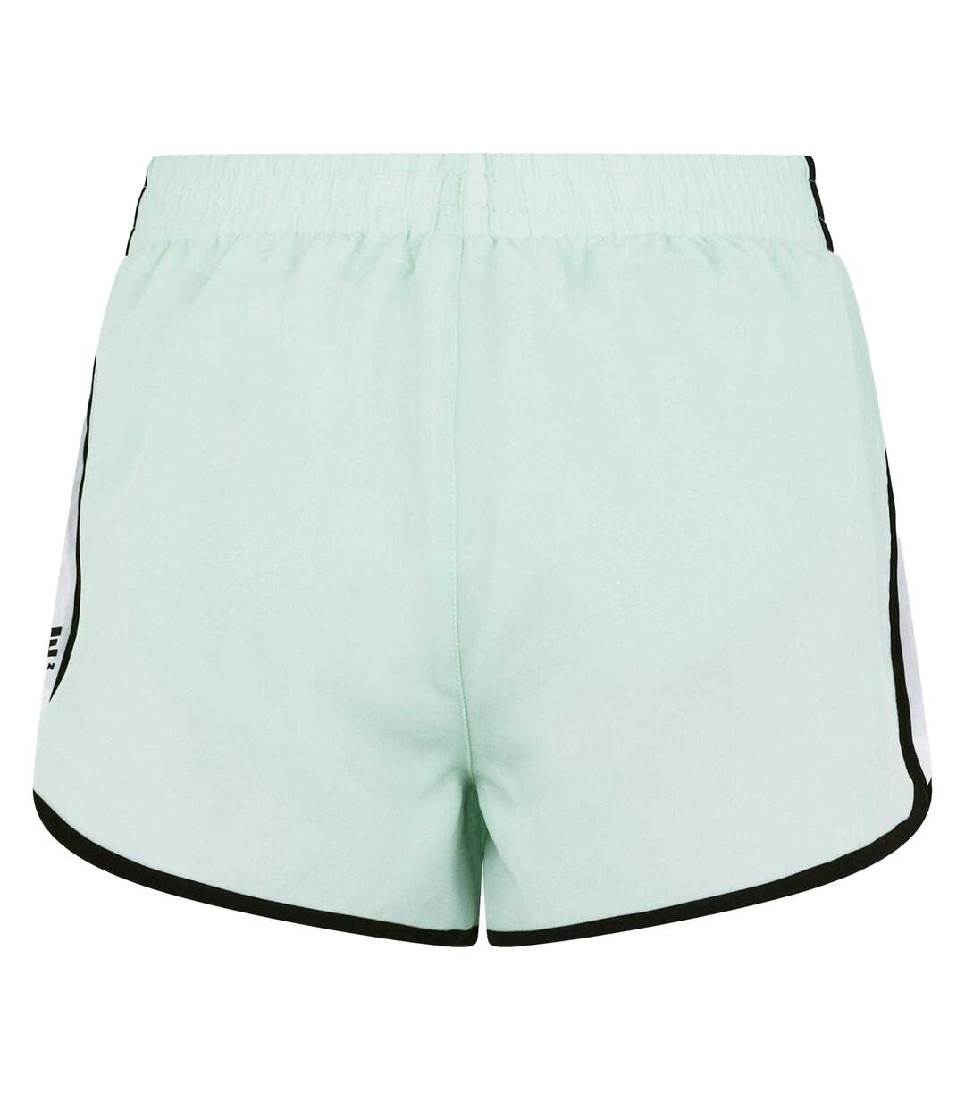 Short Sport Motif/style Passepoil Contrasté Femme Vert Turquoise Pâle Blanc PE Nation-3