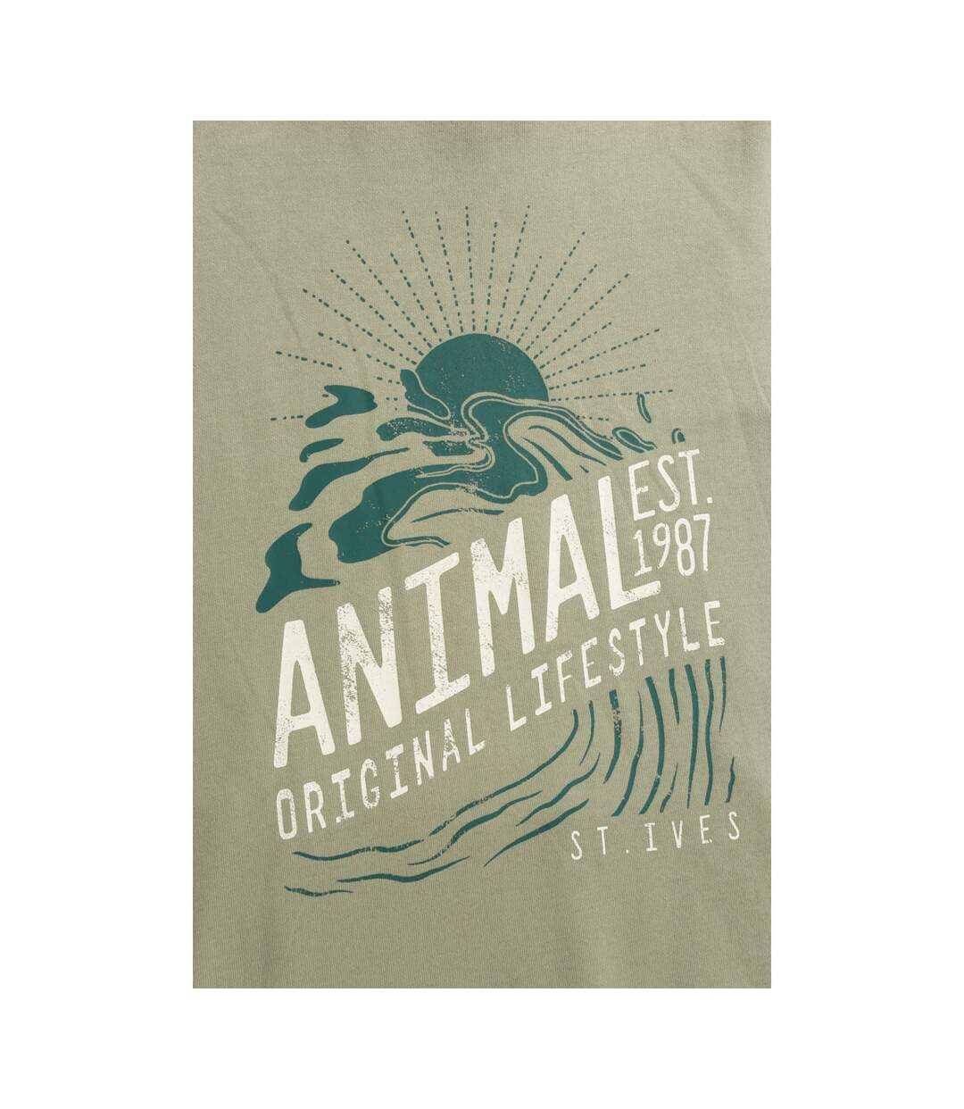 Sweat À Capuche St Ives Homme Vert Kaki Animal-4