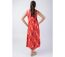 Robe longue été coupe ample Veronica orange fleuri Coton Du Monde-4