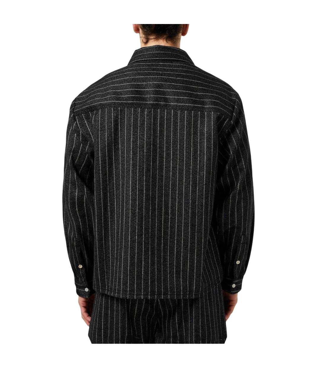 Surchemise Motif/style Fines Rayures Homme Noir À Rayures Represent-3