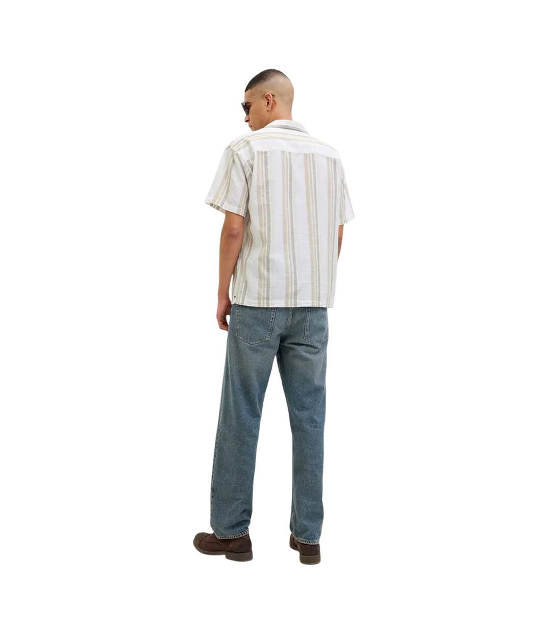 Chemise Motif/style À Rayures Homme Travertin Jack And Jones-3
