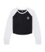 T-Shirt noir femme converse cozy raglan-1
