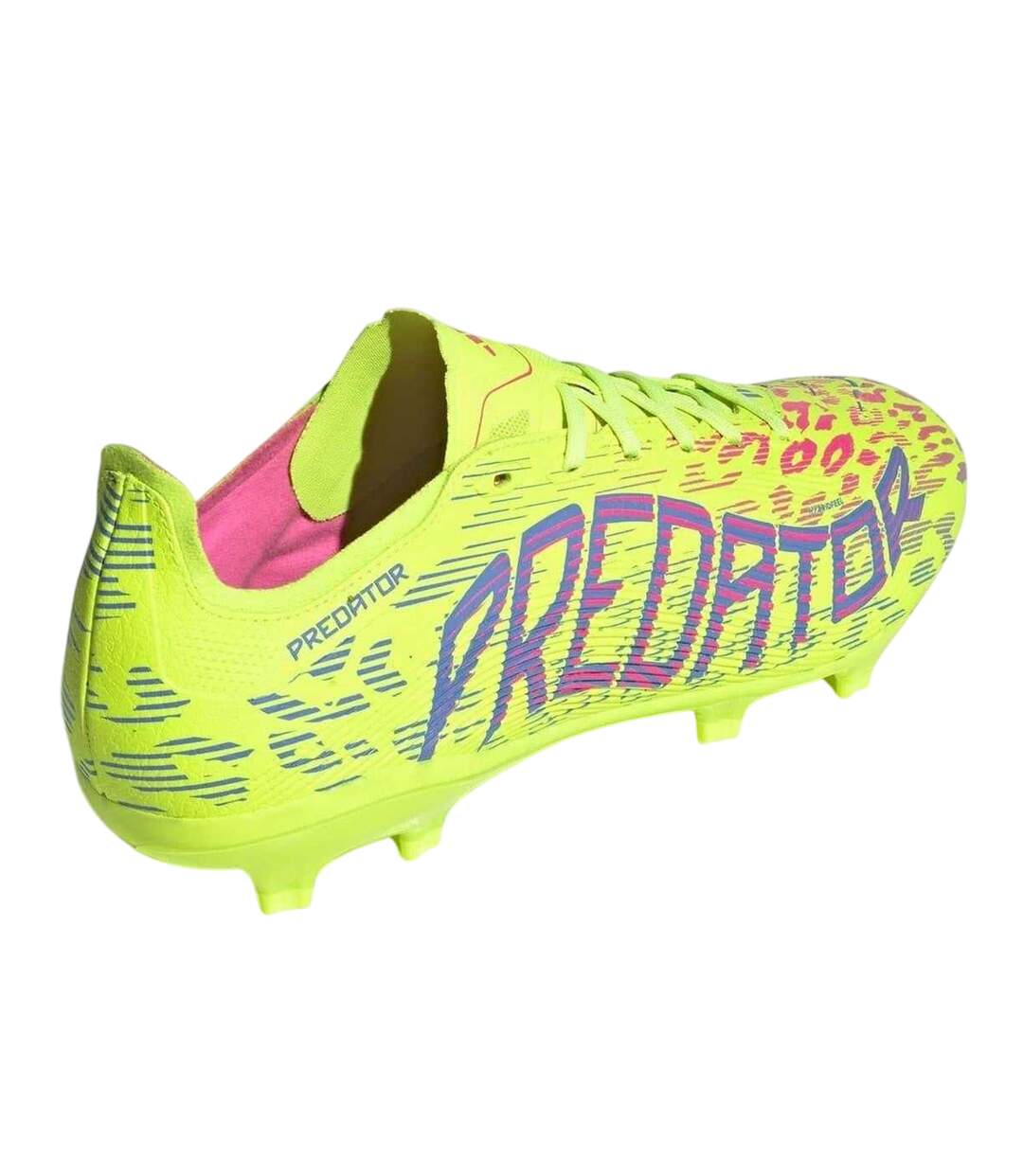 Mens Predator Graphic Print Lace Up Football Boots Lucid Lemon Adidas-2