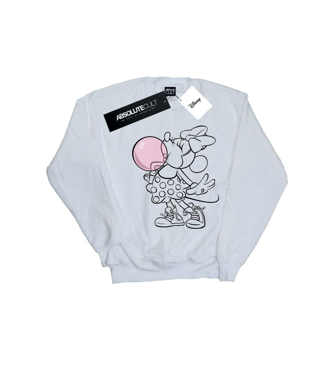 Disney Sweatshirt Minnie Mouse Gum Bubble Femme/Ladies (Blanc) - UTBI28203-1