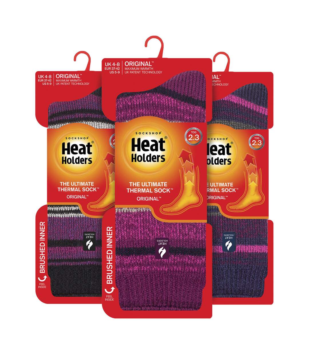 Heat Holders - Lot 3 Paires Chaussettes Thermiques Isolées Femme Hiver-2