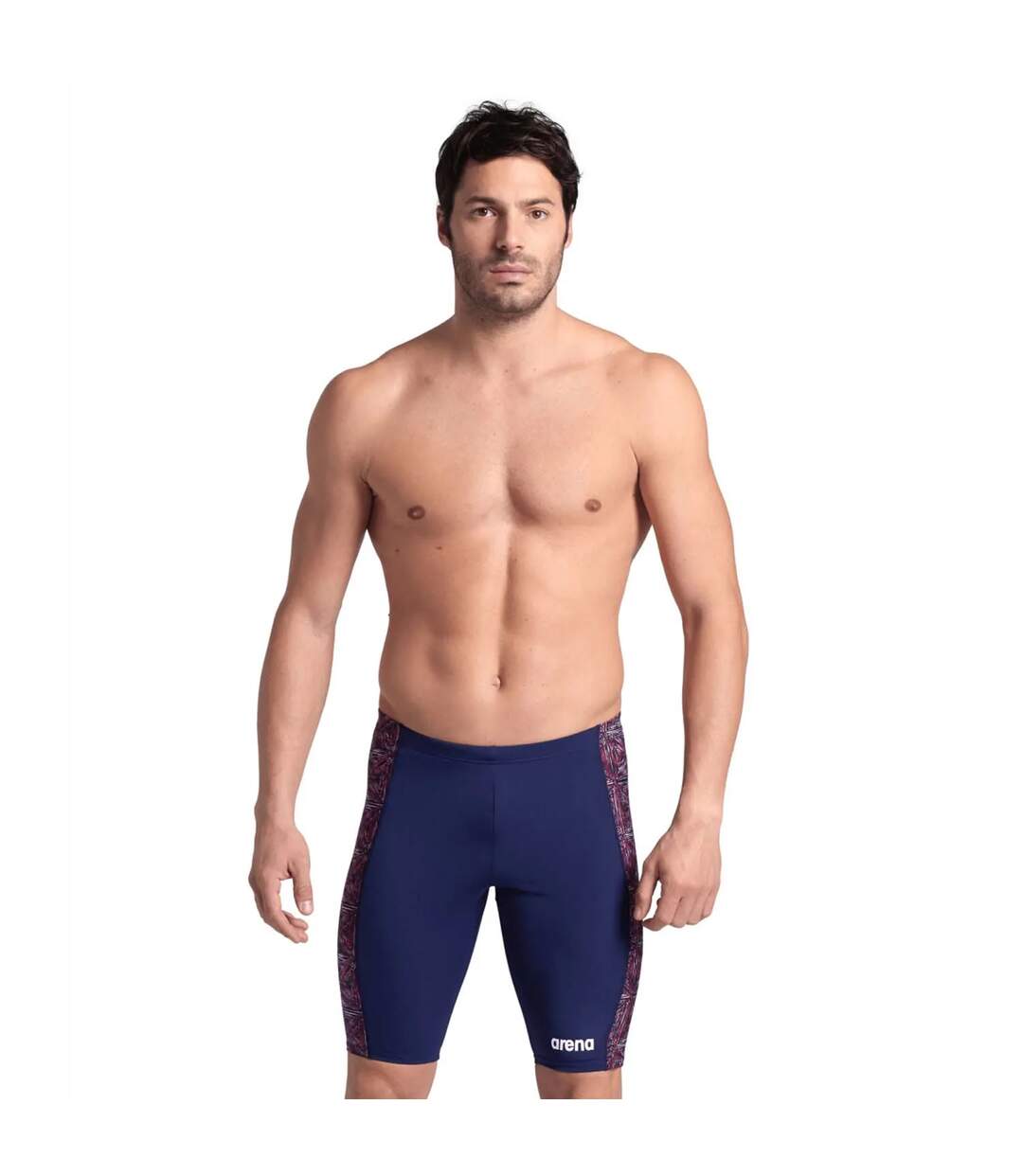 Mens jammer abstract tiles swim shorts navy/red Arena-4