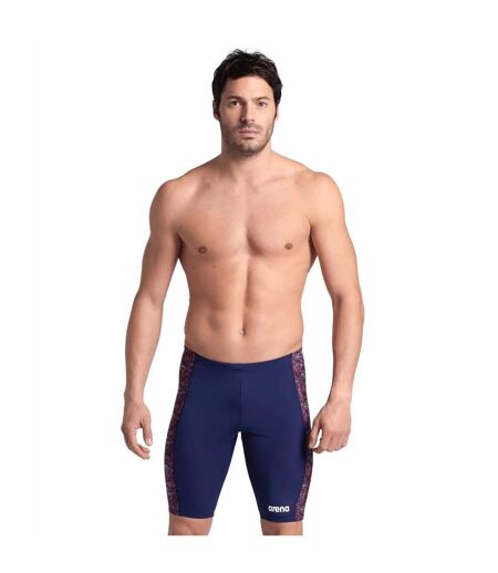 Mens jammer abstract tiles swim shorts navy/red Arena