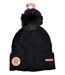 Bonnet Pompon INFINITF Femme 0212 POLAIRE NOIR-2