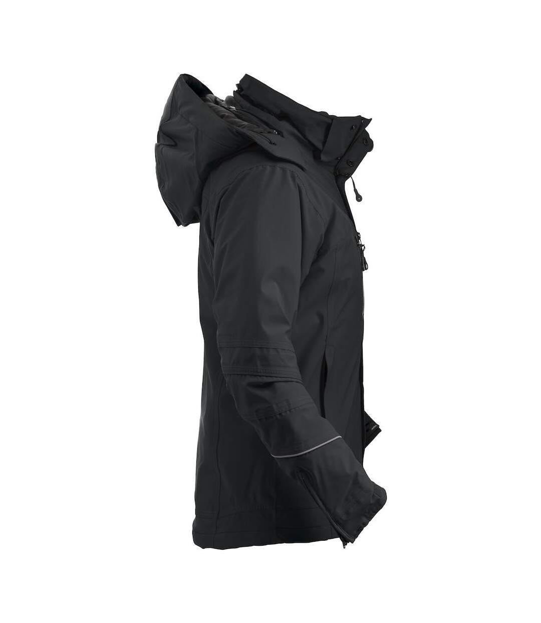 Mens Sanders Soft Shell Jacket Black Clique-4